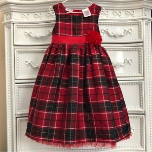 BEAUTIFUL Red Plaid Christmas Dress size 6 Blueberi Blvd